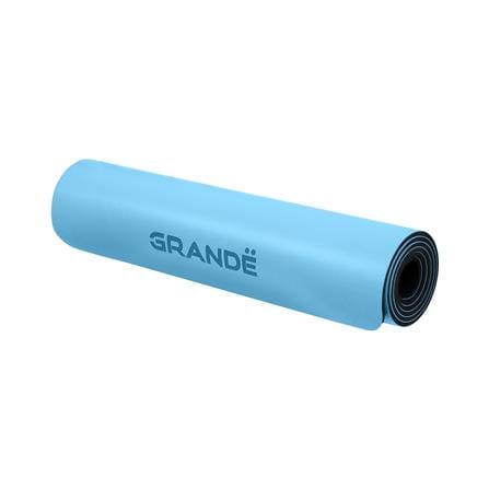 เสื่อโยคะ GRANDE PU TPE สีฟ้า/ดำ_4