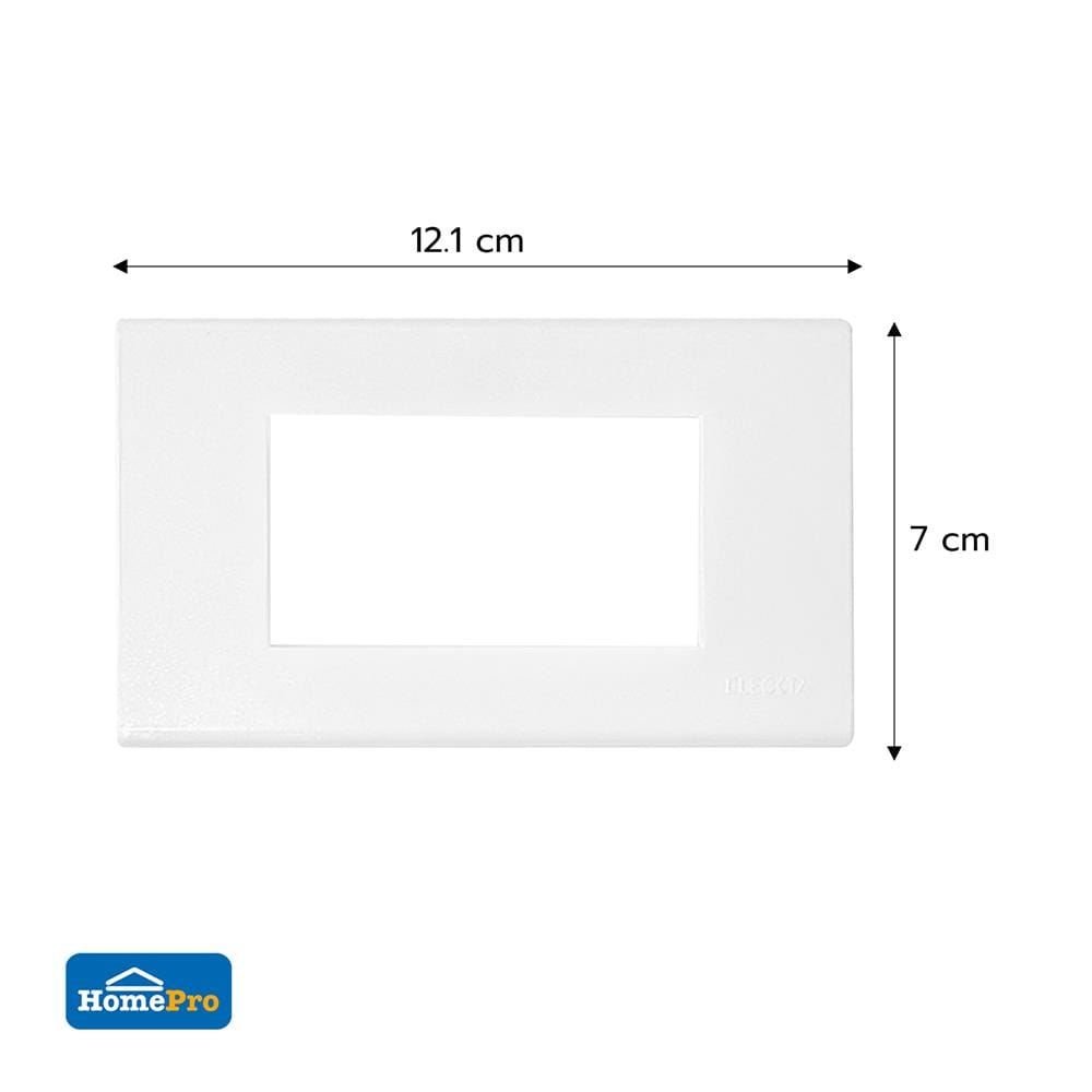 หน้ากาก 3 ช่อง ELECKTA BASIC A-103 สีขาว