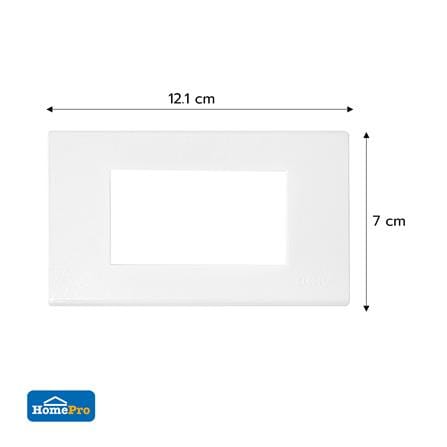 หน้ากาก 3 ช่อง ELECKTA BASIC A-103 สีขาว_2