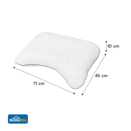 หมอนสุขภาพ ใยสังเคราะห์ HOME LIVING STYLE CURVE 18x28 นิ้ว สีขาว_6