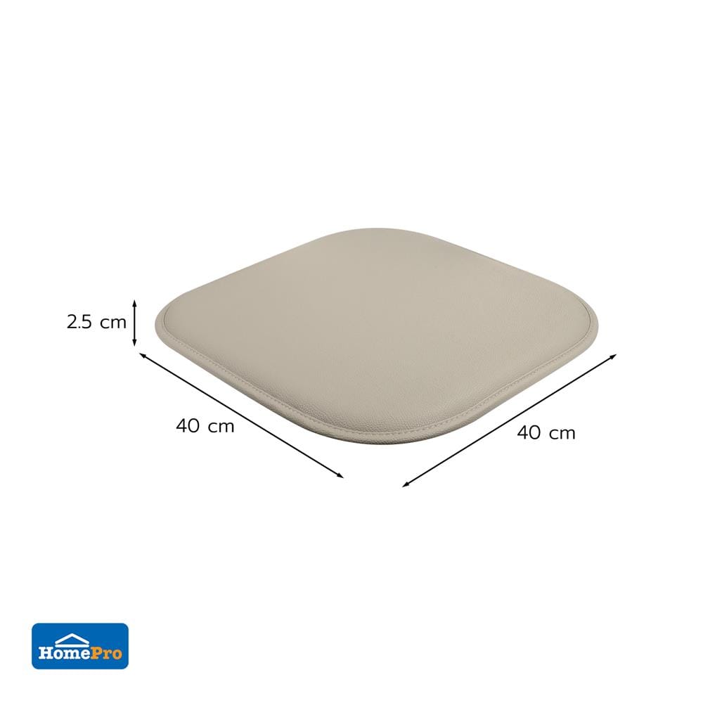 เบาะรองนั่ง HOME LIVING STYLE HADO 16x16 นิ้ว สีน้ำตาล (แพ็ก 2 ชิ้น)