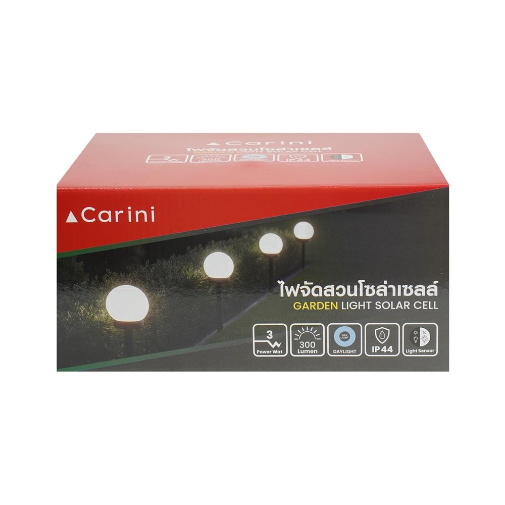 ไฟจัดสวน SOLAR CARINI BT1239B-4 3 วัตต์ DAYLIGHT สีดำ