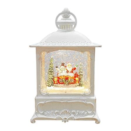 ของตกแต่งกล่องดนตรี SNAZZ CHRISTMAS CAR 10.5x21.5 ซม. สีขาว_0