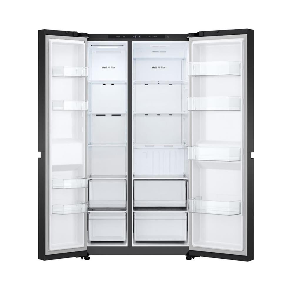 ตู้เย็น SIDE BY SIDE LG GC-B257KGHW.ABMPLMT 23.4 คิว สีดำ