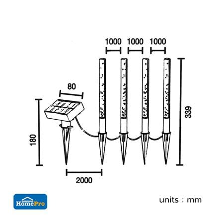 ไฟจัดสวน SOLAR CARINI BT0024C 0.2 วัตต์ RGB สีขาว_8