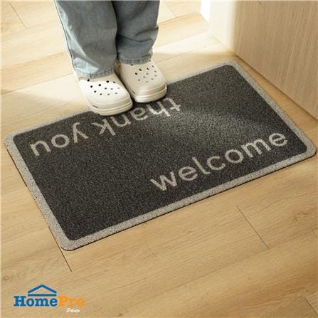 พรมเช็ดเท้าดักฝุ่น SNAZZ WEL-THANK 45x75 ซม. สีดำ_5