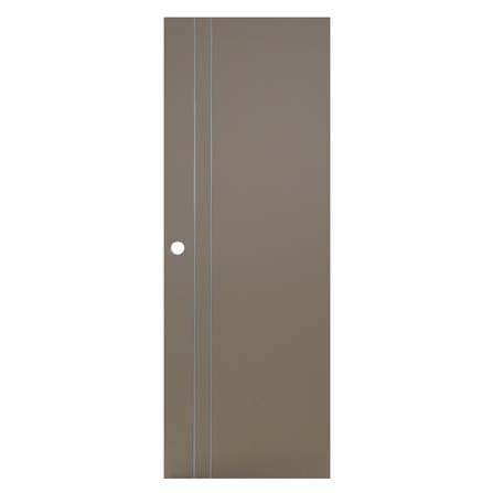 ประตูห้องน้ำ UPVC เจาะลูกบิด AZLE AZ 2-GY 70x200 ซม. สีเทา_0