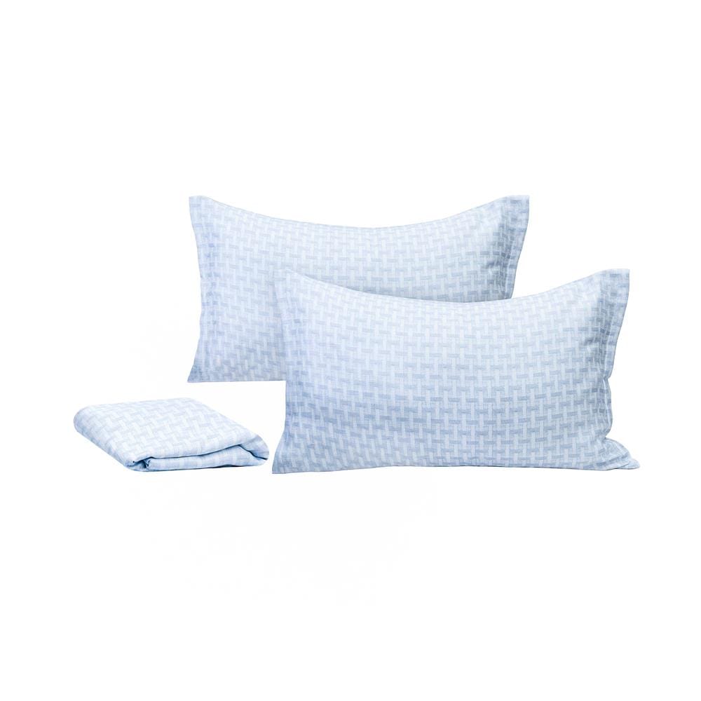 ชุดผ้าปูที่นอน 6 ฟุต (ชุด 3 ชิ้น) BENETTA LUMEA สี BLUE