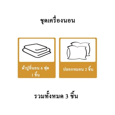 ชุดผ้าปูที่นอน 6 ฟุต (ชุด 3 ชิ้น) BENETTA LUMEA สี BLUE_6