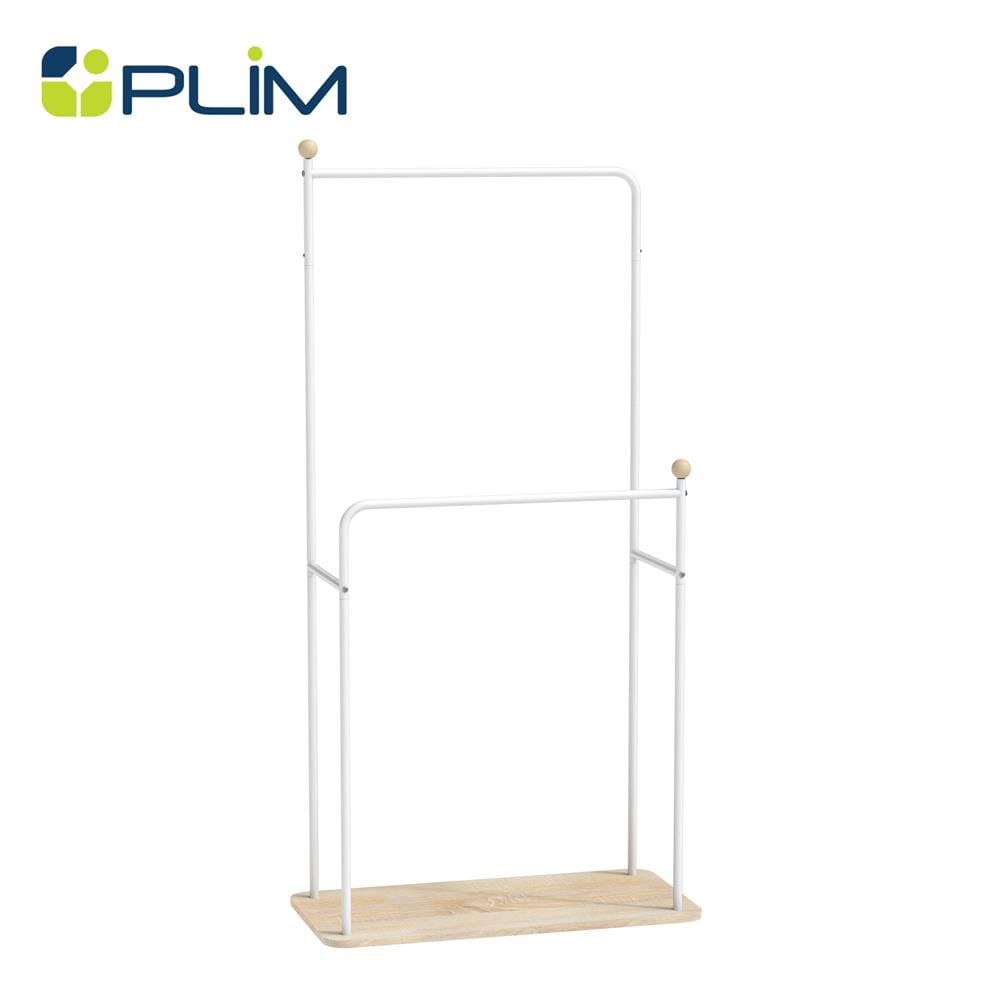 ราวแขวนผ้า 2 ราวแขวน PLIM ARRIS 80 ซม. สีขาว_1