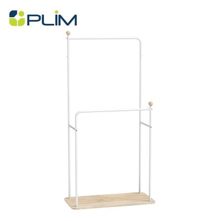 ราวแขวนผ้า 2 ราวแขวน PLIM ARRIS 80 ซม. สีขาว_0