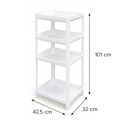 ชั้นวางของ 4 ชั้น STACKO FLEXI 32x42.5x101 ซม. สีขาว_5