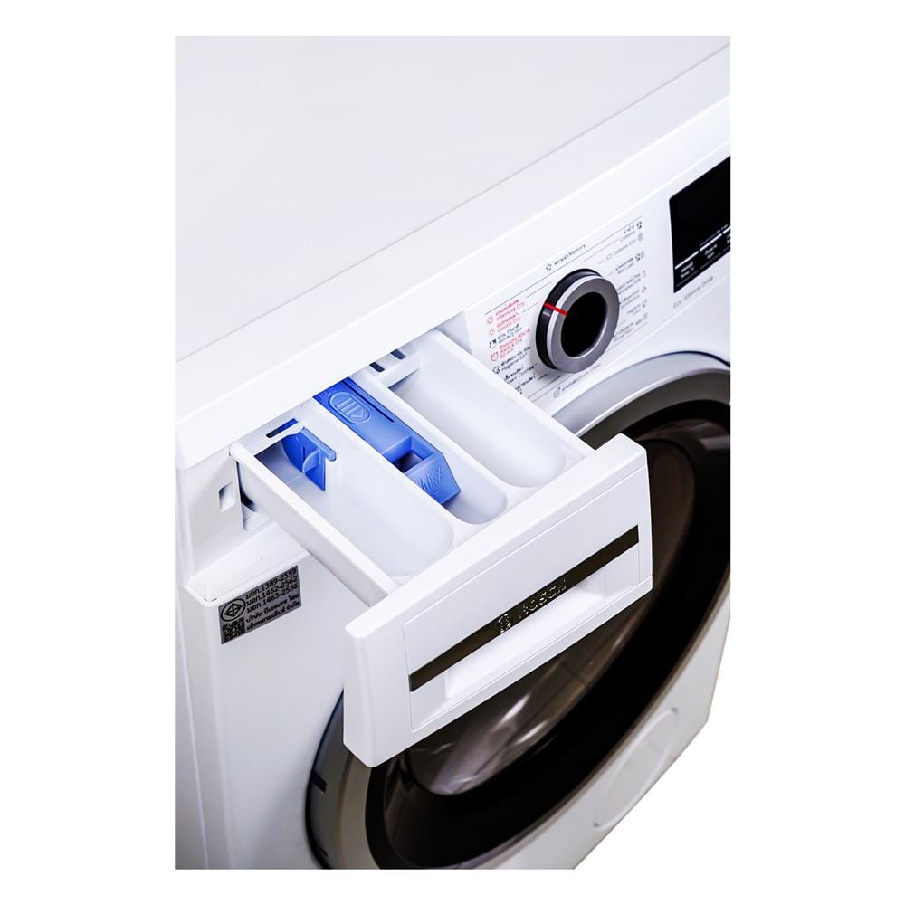 เครื่องซักอบผ้าฝาหน้า BOSCH WDS28461TH 8/5 กก. 1400 RPM อินเวอร์เตอร์ สีขาว