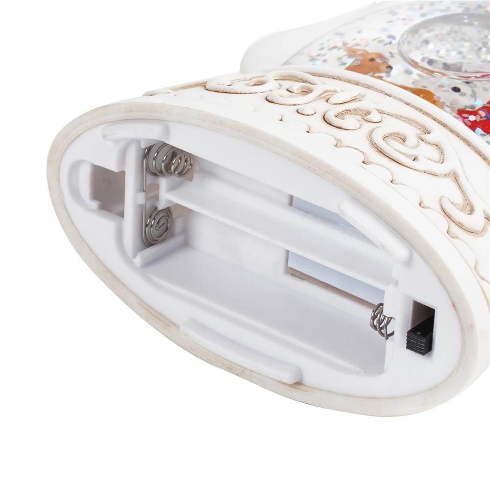 ของตกแต่ง SNAZZ SNOW LAMP 10x13.5 ซม. สีขาว