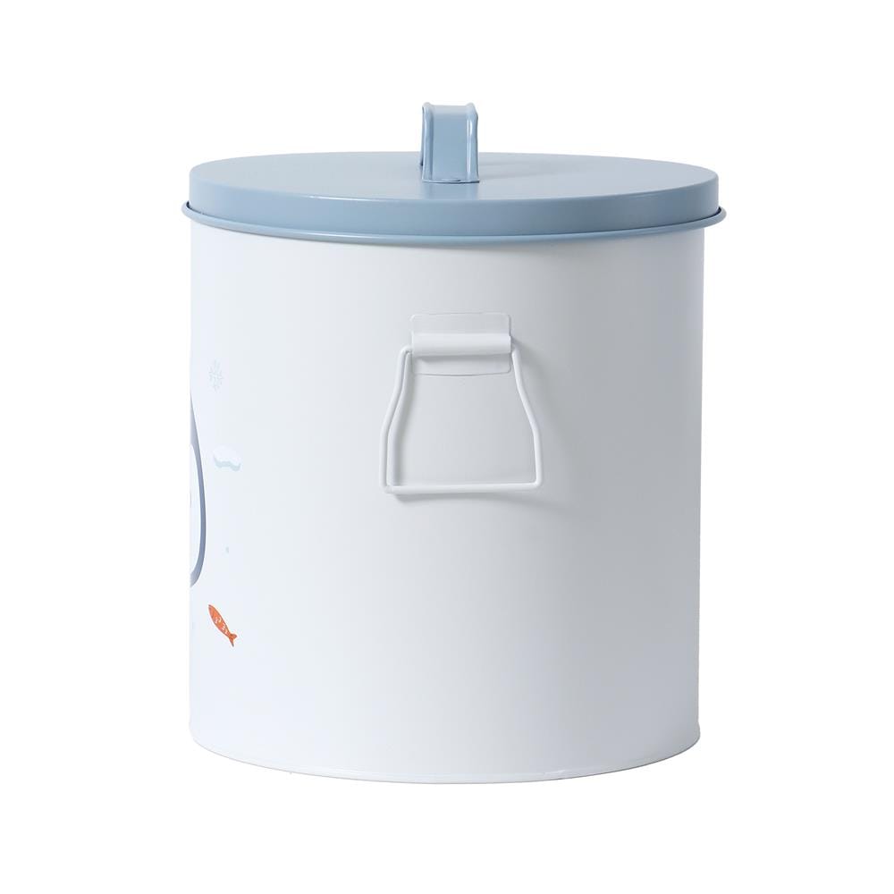 กล่องเหล็กเก็บของ STACKO LITTLE-P 22.8x22.8x26.5ซม. สีขาว/ฟ้า