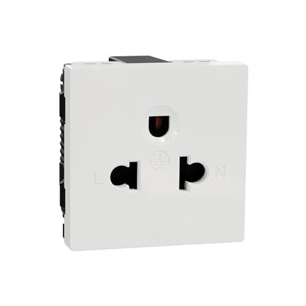 เต้ารับเดี่ยว 3 ขา SCHNEIDER M3TS426UST_WE MILUZ สีขาว_1