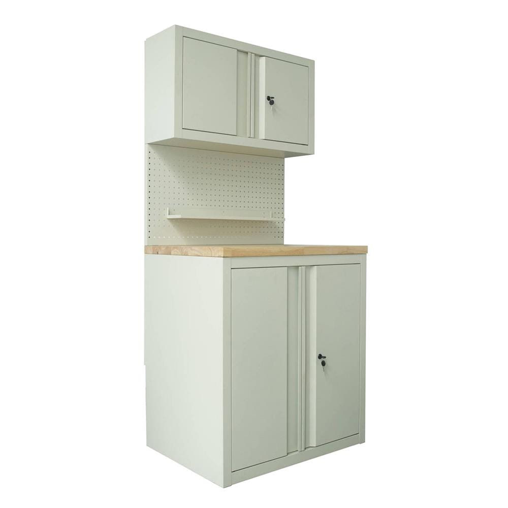 ตู้เหล็ก + WORK STATION FURDINI BROOK 80 ซม. สี WOOD/IVORY