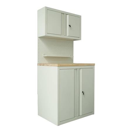 ตู้เหล็ก + WORK STATION FURDINI BROOK 80 ซม. สี WOOD/IVORY_1