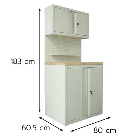 ตู้เหล็ก + WORK STATION FURDINI BROOK 80 ซม. สี WOOD/IVORY_5