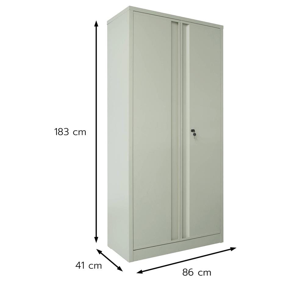 ตู้เหล็กสูง 2 บานเปิด FURDINI BROOK 86 ซม. สี IVORY