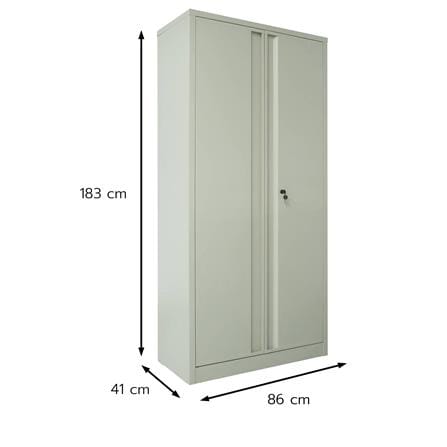 ตู้เหล็กสูง 2 บานเปิด FURDINI BROOK 86 ซม. สี IVORY_4