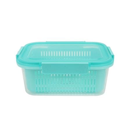กล่องจัดเก็บในตู้เย็น KECH GRASSY 2,100 มล. สีเขียว/ใส_1