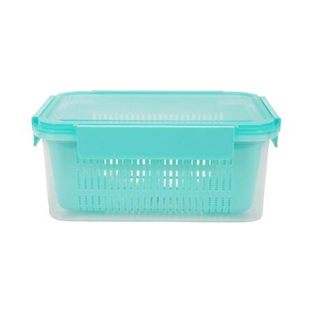 กล่องจัดเก็บในตู้เย็น KECH GRASSY 3,300 มล. สีเขียว/ใส_1