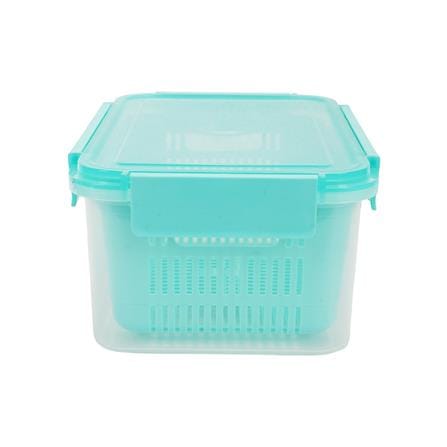 กล่องจัดเก็บในตู้เย็น KECH GRASSY 3,300 มล. สีเขียว/ใส_2