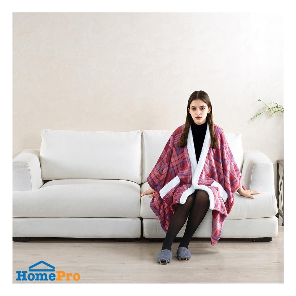 ผ้าห่มคลุมไหล่ HOME LIVING STYLE TARTAN 50x70 นิ้ว สี RED