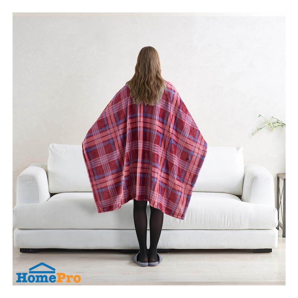 ผ้าห่มคลุมไหล่ HOME LIVING STYLE TARTAN 50x70 นิ้ว สี RED