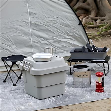 กล่องเครื่องมือ DIY TRUSCO GYC-20 20 ลิตร สีเทา_2