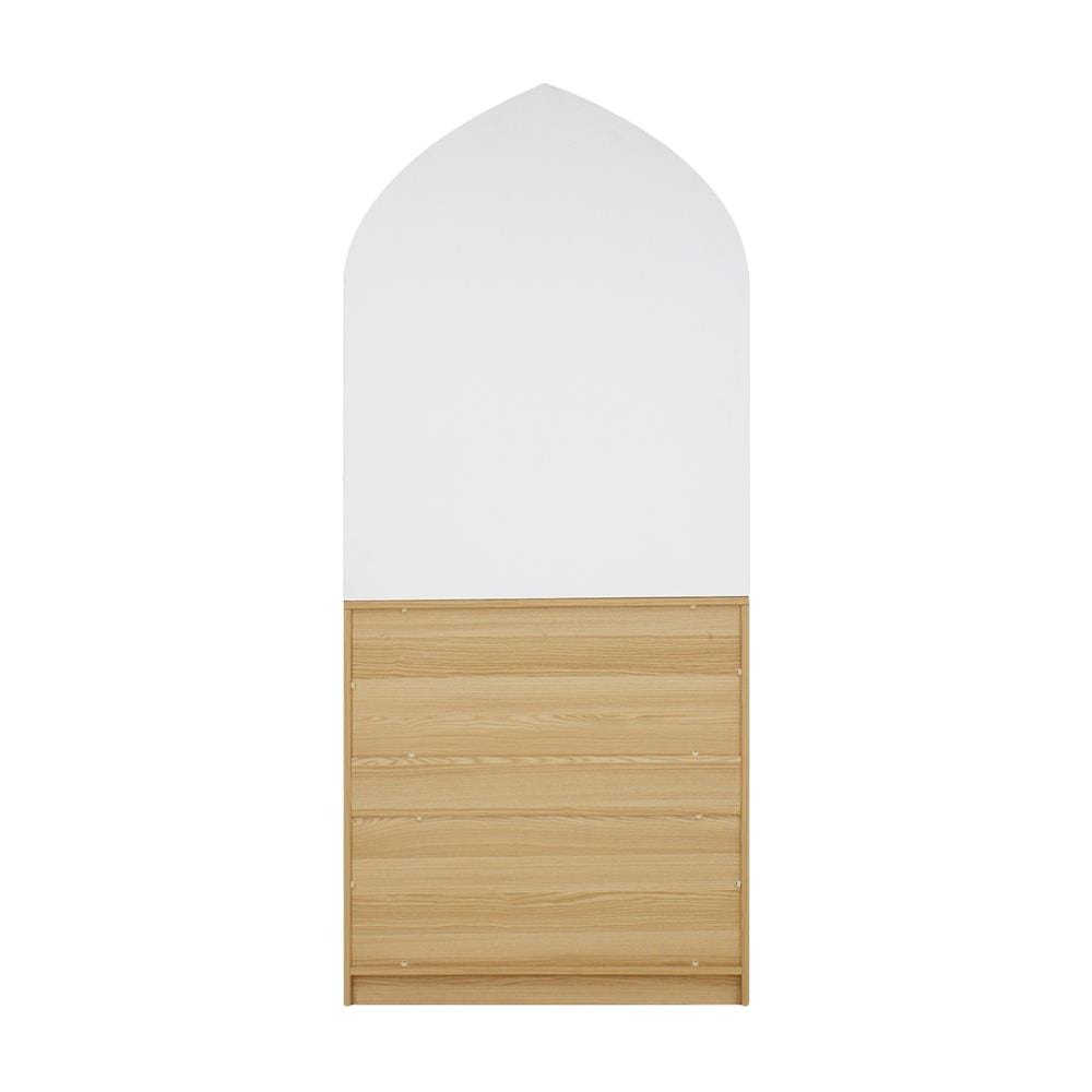 ตู้พระ FURDINI AURA 80 ซม. สี NATURAL OAK/ขาว