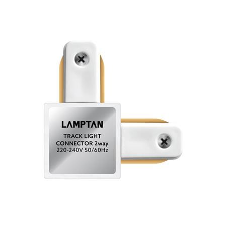 ข้อต่อรางไฟแทรกไลท์ LAMPTAN TRACK CONNECTOR 2 WAY สีขาว_2