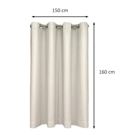 ผ้าม่าน EYELET HOME LIVING STYLE GROVE UV 150x160 ซม. สีครีม_4