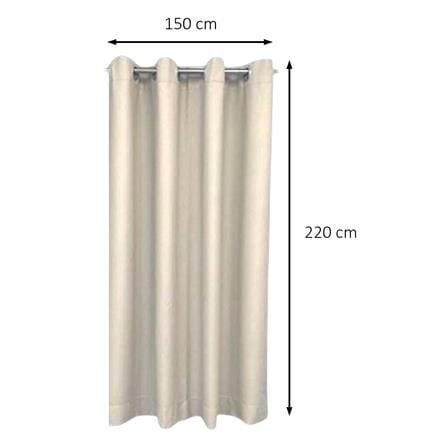 ผ้าม่าน EYELET HOME LIVING STYLE GROVE UV 150x220 ซม. สีครีม_4
