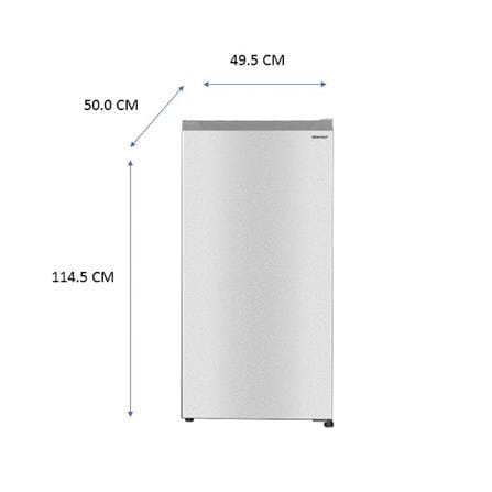 ตู้เย็น 1 ประตู SHARP SJ-S150XT-SL 5.4 คิว สีเงิน_6