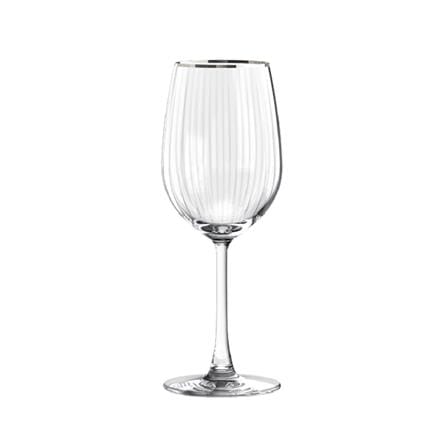ชุดแก้วไวน์ 350 มล. และแก้วน้ำ 355 มล. OCEAN GLASS ANNIVERSARY MADISON WH PLATINUM RIMMING_1