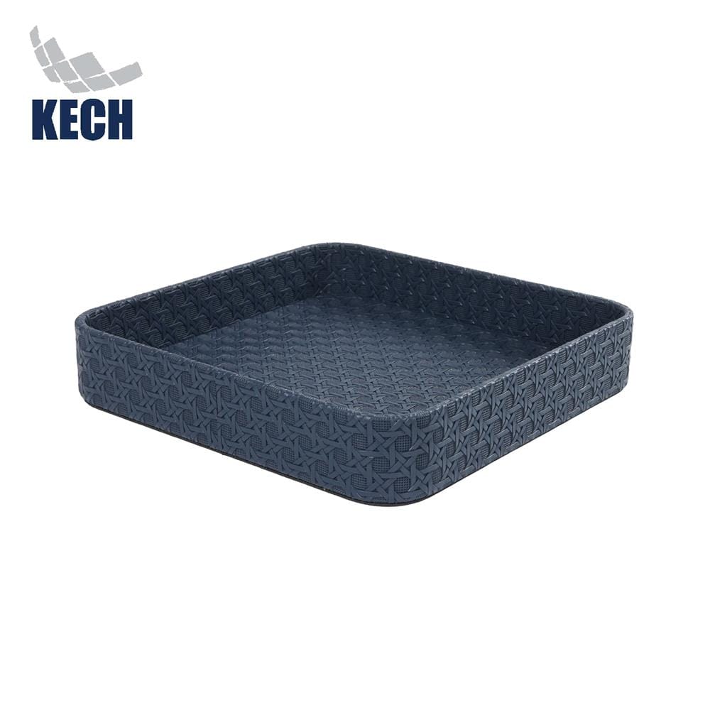 ถาด PVC KECH PETRA 23x23x4 ซม. สีน้ำเงิน