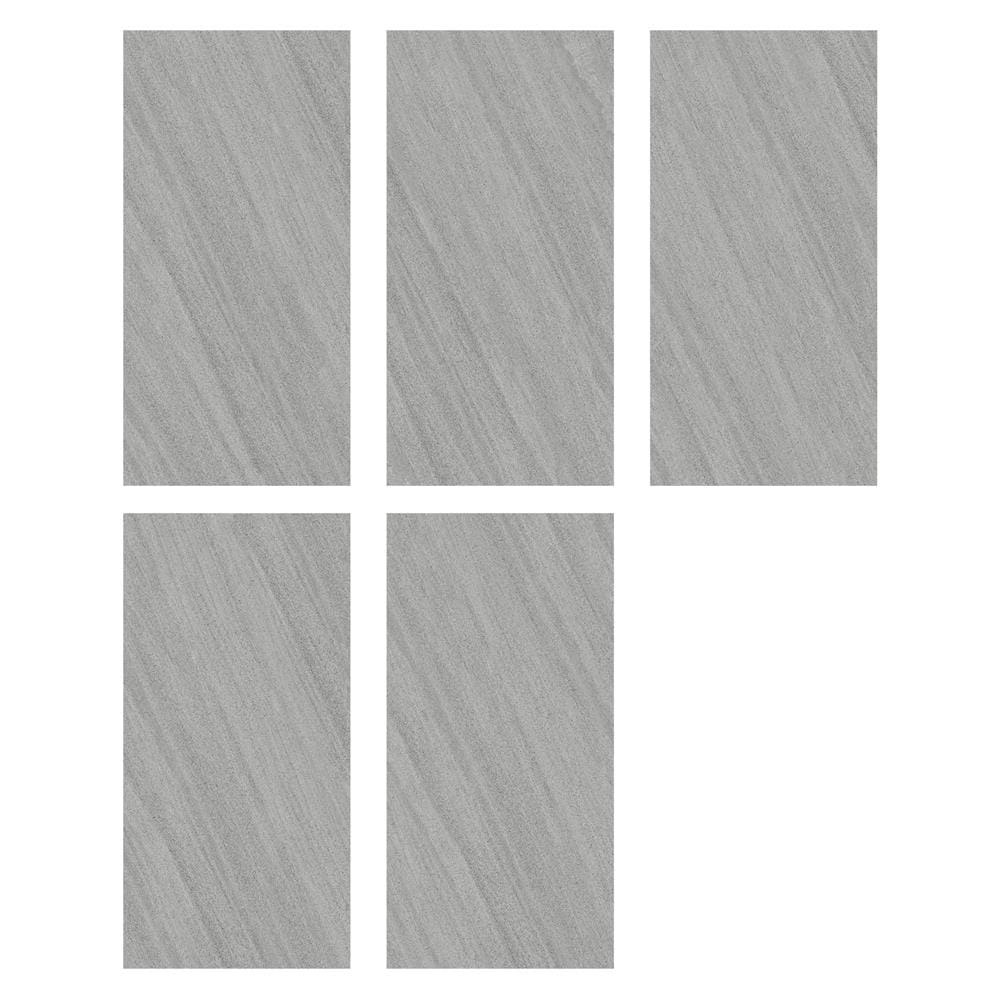 กระเบื้องพื้นพอร์ซเลน 60x120 ซม. COTTO คาริปโซ เทา PM 1.44 ตร.ม.
