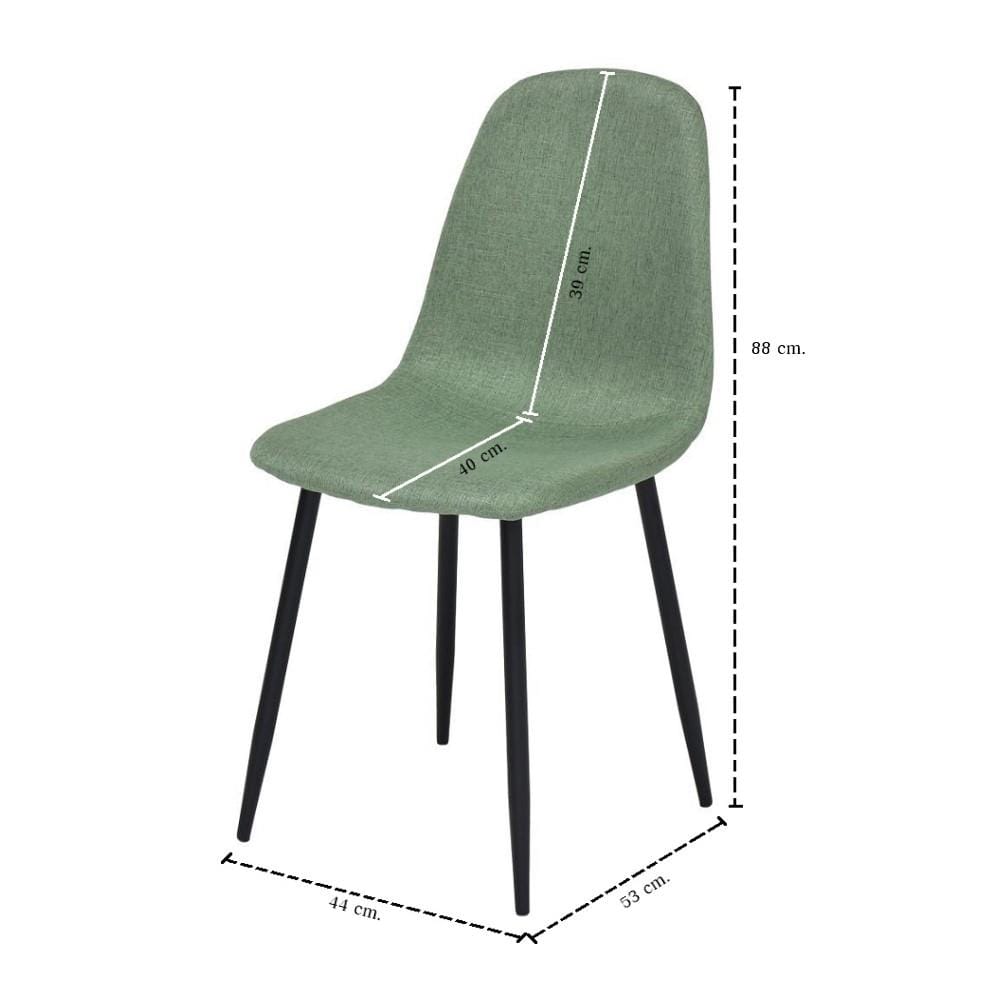 เก้าอี้ทานข้าว SB FURNITURE LALADA 59062948 สีเขียว (ชุด 4 ตัว)