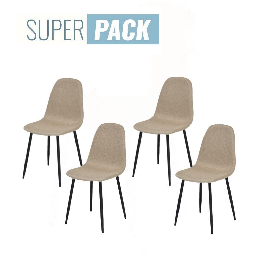 เก้าอี้ทานข้าว SB FURNITURE LALADA 59062945 สีน้ำตาล (ชุด 4 ตัว)
