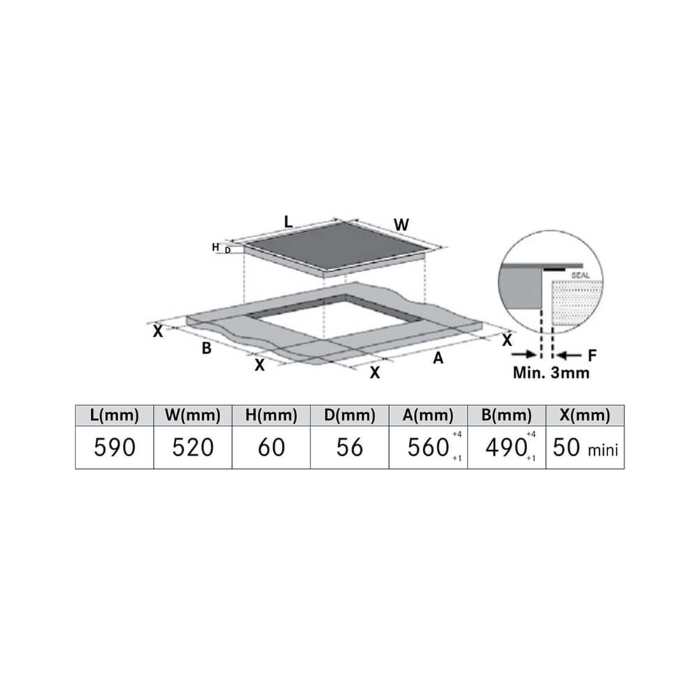 เตาฝัง+เครื่องดูดควัน FRANKE FIH6310+CXW268FC928KB