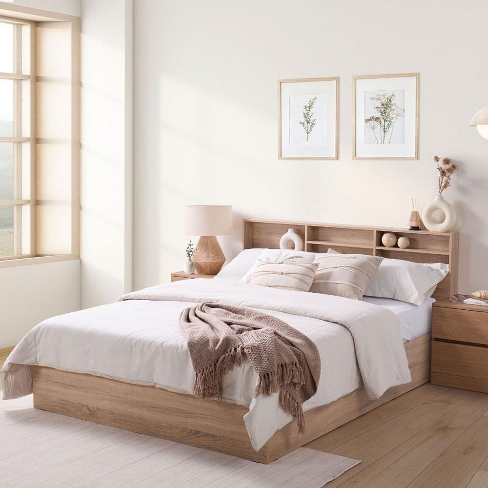 เตียง 5 ฟุต KONCEPT HALEY 19209762 สีโซลิดโอ๊ค