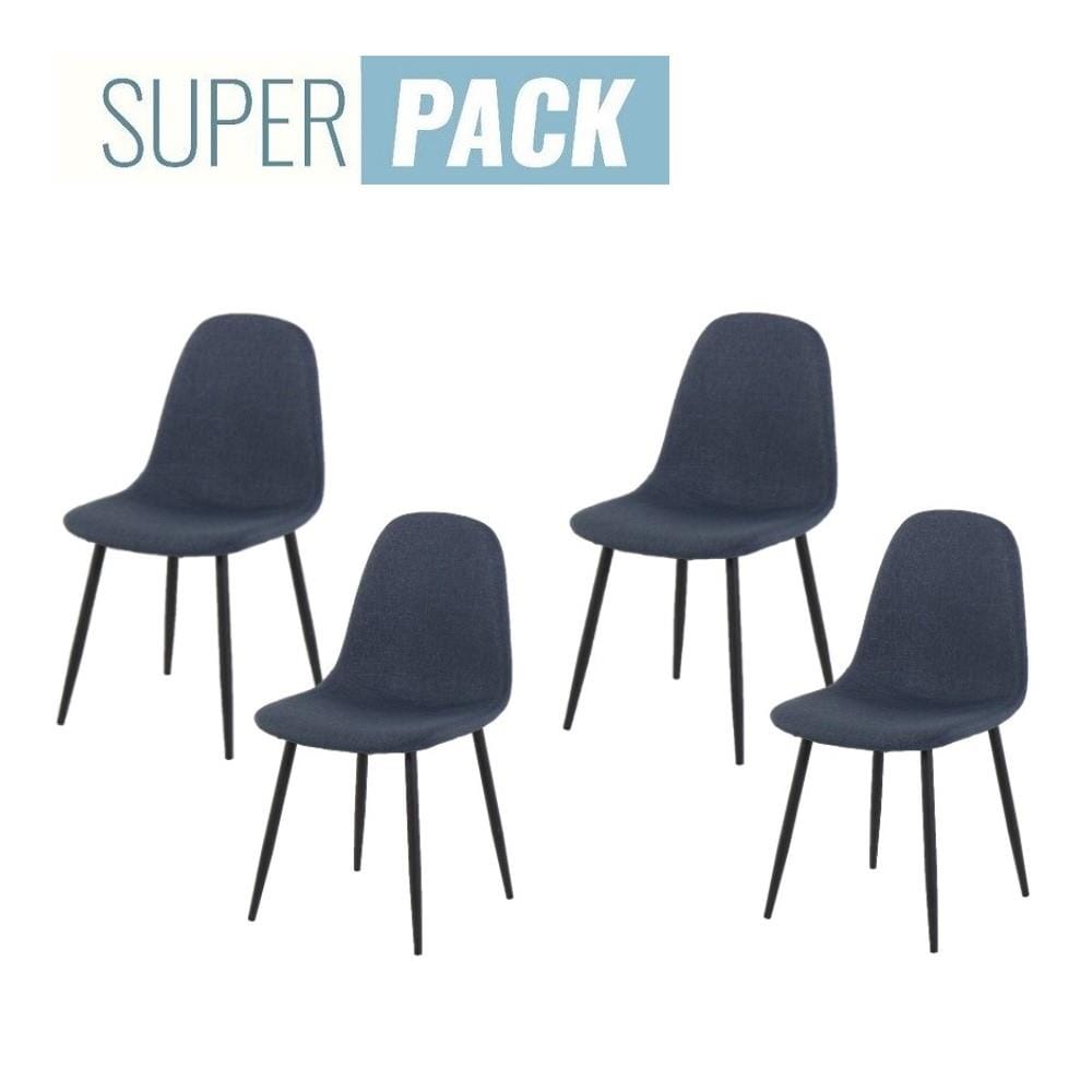 เก้าอี้ทานข้าว SB FURNITURE LALADA 59056449 สีน้ำเงินเข้ม (ชุด 4 ตัว)