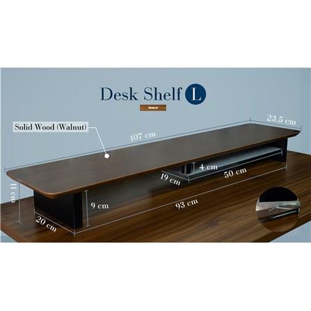 ชั้นวางมอนิเตอร์ DESKSPACE 107 ซม. สีวอลนัท_2