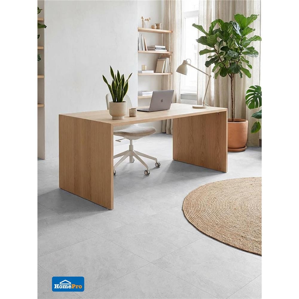 กระเบื้องพื้นพอร์ซเลน 60x60 ซม. COTTO พีโม ขาว ซาติน PM 1.44 ตร.ม.