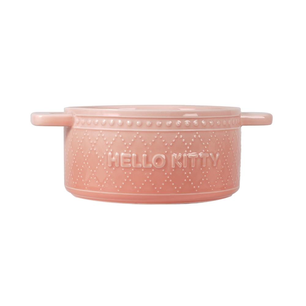 ชามมีหู PORCELAIN 6 นิ้ว FOFO KITTY VINTAGE สีชมพู