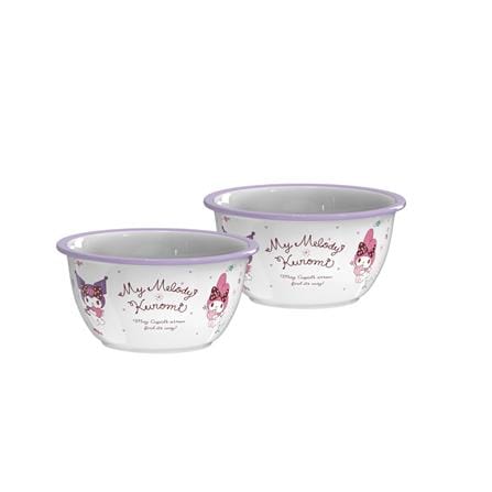 ชุดจานชาม PORCELAIN FOFO MY MELODY & KUROMI (10 ชิ้น)_1