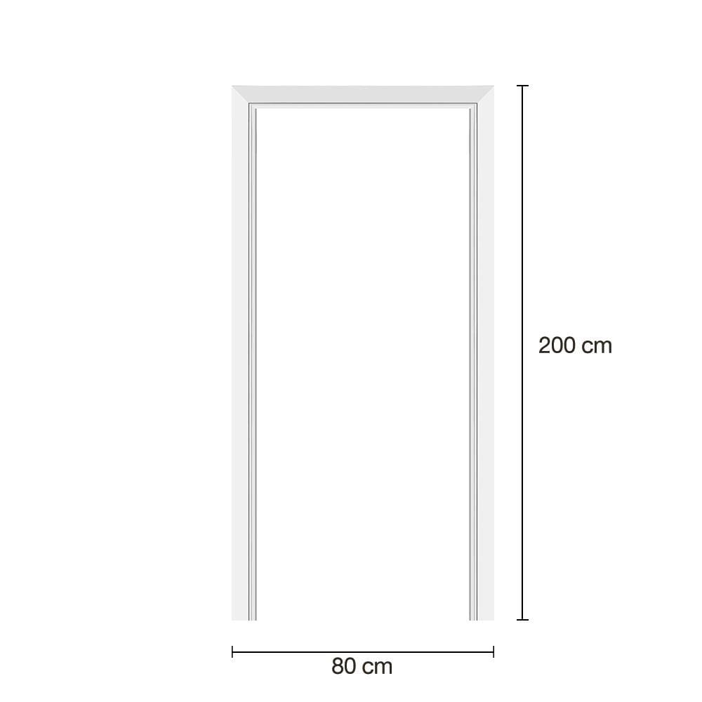 วงกบประตูพร้อมซับวงกบโพลีสไตรีน LINEDEKOR 80x200 ซม. ไม่ทำสี
