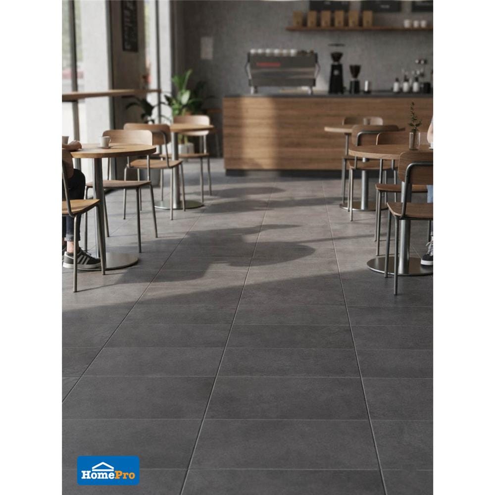 กระเบื้องพื้นพอร์ซเลน 30x60 ซม. COTTO ซานโตรินี เทาเข้ม PM 1.44 ตร.ม.